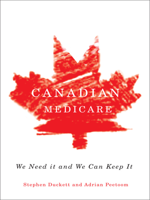 Title details for Canadian Medicare by Stephen Duckett - Available